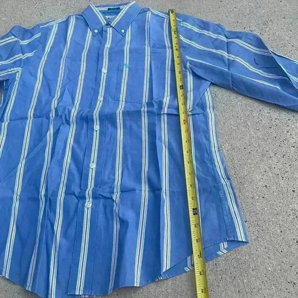 Vintage Y2k Abercrombie & Fitch Mens Muscle Stripped Button Up Preppy Moose Logo - Picture 2 of 6